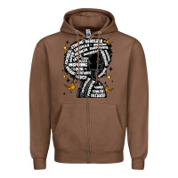 Chestnut black woman quotes Zipper Hoodie - MaliasSmallBusiness
