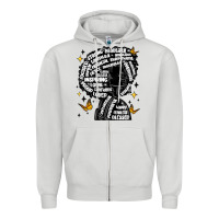 Dove Grey black woman quotes Zipper Hoodie - MaliasSmallBusiness