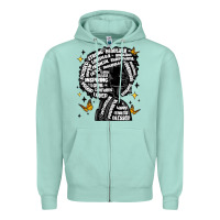 Black Woman Quotes Zipper Hoodie | Teevron