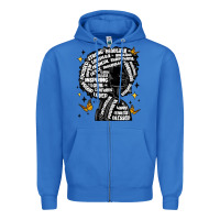 True Royal black woman quotes Zipper Hoodie - MaliasSmallBusiness