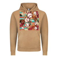 Vintage Camel baseball leopard cowhide turquoise seamless pattern Vintage Hoodie - JahusDesignShop