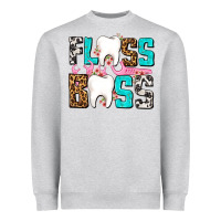 Heather Grey floss boss Heavyweight Sweatshirt - AdoDesignShop