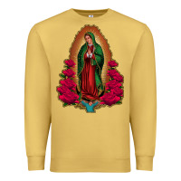 Antique Gold our lady of guadalupe Premium Sweatshirt - Jasminsmagicworld