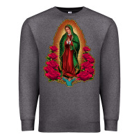 Charcoal Heather our lady of guadalupe Premium Sweatshirt - Jasminsmagicworld