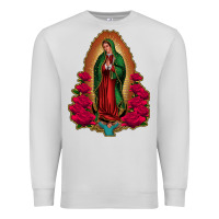 Dove Grey our lady of guadalupe Premium Sweatshirt - Jasminsmagicworld