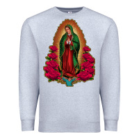 Heather Grey our lady of guadalupe Premium Sweatshirt - Jasminsmagicworld