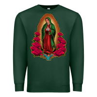 Sports Green our lady of guadalupe Premium Sweatshirt - Jasminsmagicworld