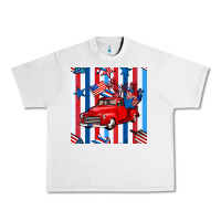 Lunar Rock 4th of july seamless pattern truck Urban Heavy Tee - BundleAndBundleShop