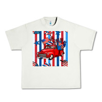 Pistachio 4th of july seamless pattern truck Urban Heavy Tee - BundleAndBundleShop