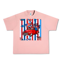 Salmon 4th of july seamless pattern truck Urban Heavy Tee - BundleAndBundleShop