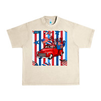 Sandshell 4th of july seamless pattern truck Urban Heavy Tee - BundleAndBundleShop