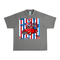 Tornado 4th of july seamless pattern truck Urban Heavy Tee - BundleAndBundleShop