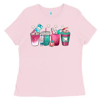 Bubblegum Pink dentist coffee cups Ladies Tee - texasbilliewilder