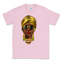 Bubblegum Pink african woman Classic Tee - NancyCooperArtShop