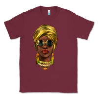 Burgundy african woman Classic Tee - NancyCooperArtShop