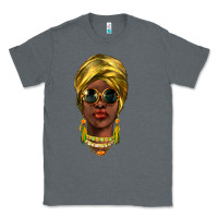 Charcoal Heather african woman Classic Tee - NancyCooperArtShop