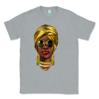 Heather Grey african woman Classic Tee - NancyCooperArtShop
