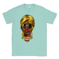 Seafoam african woman Classic Tee - NancyCooperArtShop