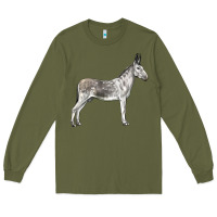 Army Green Andalusian Donkey Long Sleeve Tee - LillyAllenDesigns