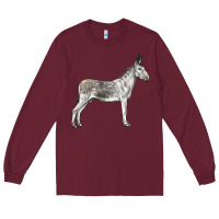Burgundy Andalusian Donkey Long Sleeve Tee - LillyAllenDesigns