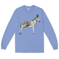 Colony Blue Andalusian Donkey Long Sleeve Tee - LillyAllenDesigns