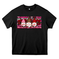 Black Happy valentines day gnomes rose Heavy Core Tee - RanaPortraitStore