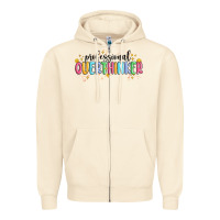 Sandshell professional overthinker Zipper Hoodie - MaliasSmallBusiness