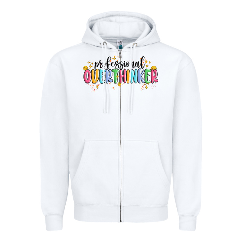 Professional Overthinker Zipper Hoodie by MaliasSmallBusiness | Teevron