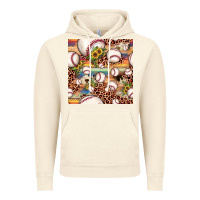 Vintage Arctic baseball leopard cowhide sunflower seamless pattern Vintage Hoodie - JahusDesignShop