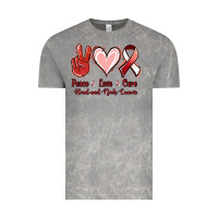 Cloud Rock peace love cure head and neck cancer Vintage Tee - Jasminsmagicworld