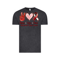 Vintage Black peace love cure head and neck cancer Vintage Tee - Jasminsmagicworld
