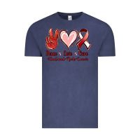 Vintage Denim peace love cure head and neck cancer Vintage Tee - Jasminsmagicworld