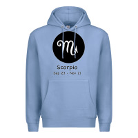 Colony Blue Scorpio Horoscope Premium Hoodie - Bettercallsaul