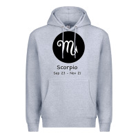 Heather Grey Scorpio Horoscope Premium Hoodie - Bettercallsaul