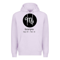Lilac Scorpio Horoscope Premium Hoodie - Bettercallsaul