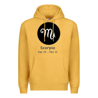 Mustard Scorpio Horoscope Premium Hoodie - Bettercallsaul
