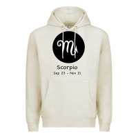Oatmeal Heather Scorpio Horoscope Premium Hoodie - Bettercallsaul