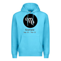 Ocean Blue Scorpio Horoscope Premium Hoodie - Bettercallsaul