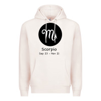 Pale Pink Scorpio Horoscope Premium Hoodie - Bettercallsaul