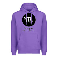 Purple Scorpio Horoscope Premium Hoodie - Bettercallsaul