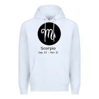 White Scorpio Horoscope Premium Hoodie - Bettercallsaul