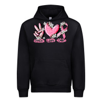 Black peace love cure breast cancer Urban Hoodie - CowGirlArtShop