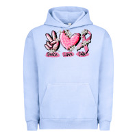 Pigment Grape Ice peace love cure breast cancer Urban Hoodie - CowGirlArtShop