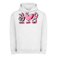 Pigment Lunar Rock peace love cure breast cancer Urban Hoodie - CowGirlArtShop