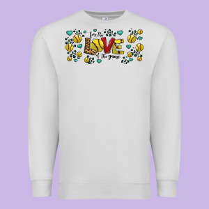 For The Love Of The Game Softball Premium Sweatshirt Designed By Jasminsmagicworld