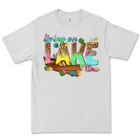 Dove Grey living on lake time Premium Tee - texasbilliewilder
