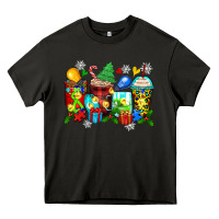 Asphalt autism christmas coffee cups Heavy Core Tee - Zillion Design Studio