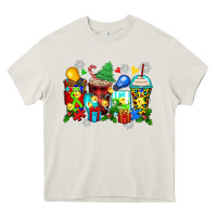Cream autism christmas coffee cups Heavy Core Tee - Zillion Design Studio