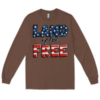 Chestnut Land of the free America Long Sleeve Tee - Jasminsmagicworld