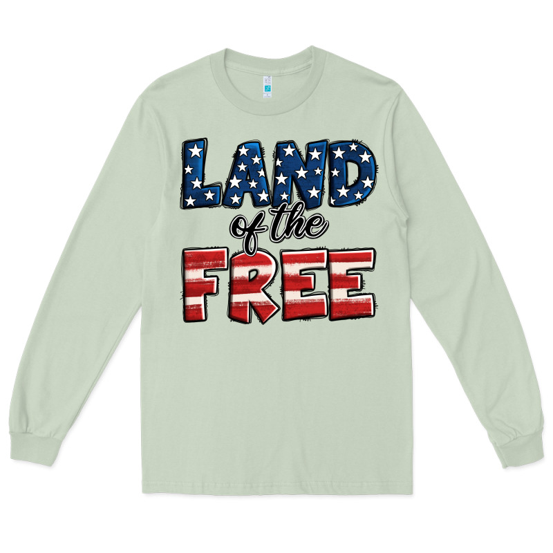 Land Of The Free America Long Sleeve Tee by Jasminsmagicworld | Teevron